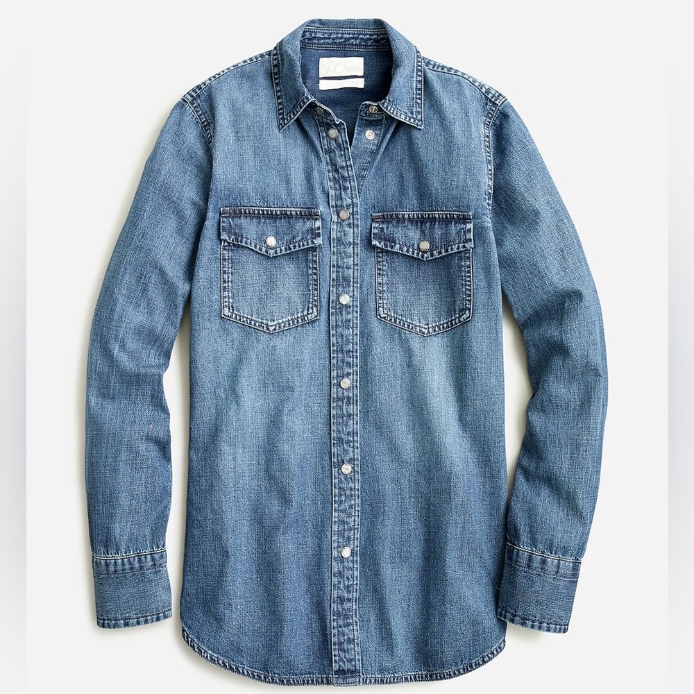 J.Crew Slim Cut Denim Chambray Shirt